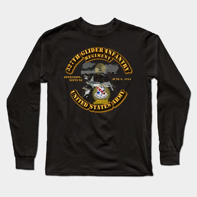 327th Glider Infantry - D Day Long Sleeve T-Shirt by twix123844